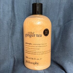 Philosophy Chilled Ginger Tea Shampoo Shower Gel & Bubble Bath - NEW 16 oz